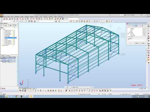 3D Steel Portal Frame Full Tutorial in Autodesk Robot 2017 Part_2