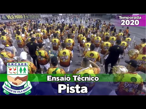 Vila Maria 2020 - Pista - Bateria no Ensaio técnico - #ETSP2020