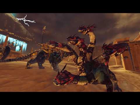 Khemrian Warsphinx VS War Hydra - Tomb Kings - Total War: Warhammer 2