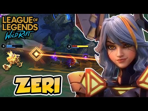 ⚡ SHOCKING NEW CHAMP ZERI GAMEPLAY | AD and AP Builds | Erick Dota - Wild Rift