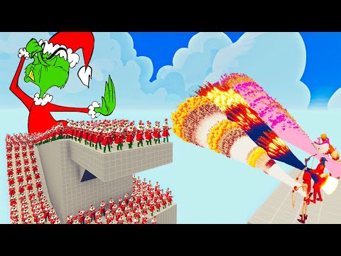 100x GRINCH + 1x GIANT vs 3x EVERY GOD   Totally Accurate Batlle Simulator TABS