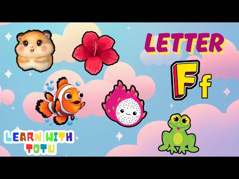 What Starts with Letter F | English Words with F for Kindergarten