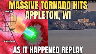 WATCH As the Appleton, WI Tornado HITS This Camera LIVE | REPLAY