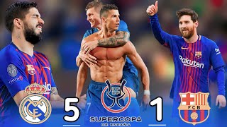 Download lagu Real Madrid 5-1 Barcelona Final Super cup 2017 Home and away Extended Highlights & Goals HD mp3