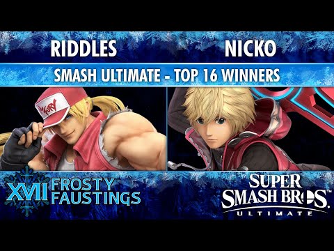 Frosty Faustings XVII TOP 16 WINNERS - Riddles (Terry) vs Nicko (Shulk) - Smash Ultimate