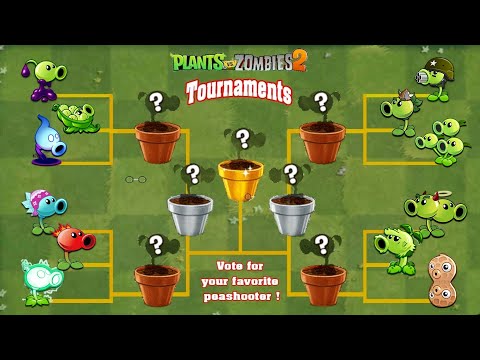 PvZ 2 Mod Tournament - All PEASHOOTER Level1 Plants - Who is Best?