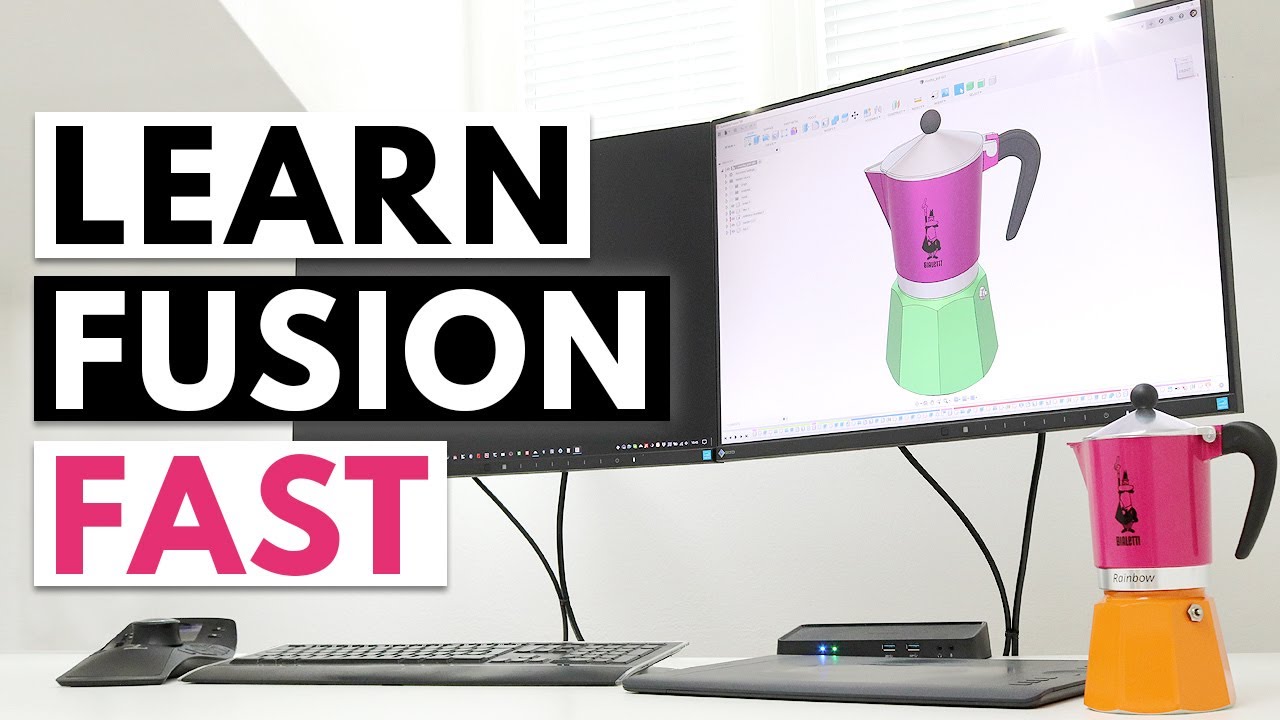 LEARN FUSION 360 FAST! A Beginner Tutorial [step by step instructions, no prior knowledge required]