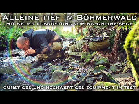 Übernachtung alleine tief im Böhmerwald mit neuer Ausrüstung