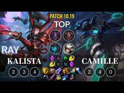 KT Ray Kalista vs Camille Top - KR Patch 10.19