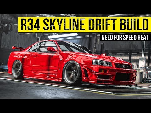 R34 SKYLINE DRIFT BUILD | NEED FOR SPEED HEAT