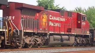 preview picture of video 'NS SD70M-2 And Canadian Pacific In Duncannon, Pennsylvania'