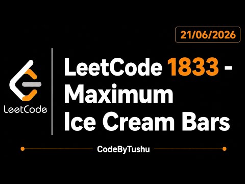 Leetcode 1833 Maximum Ice Cream Bars Java Solution Counting Sort Greedy Codebytushu