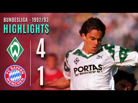 Werder Bremen vs. Bayern München | Bundesliga 1992/93 Highlights