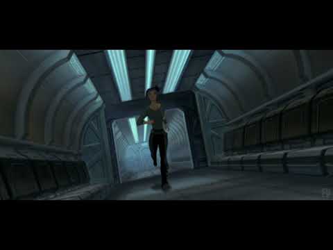 Trailer frame of the ice-field chase echoing the soundtrack’s glassy percussion and Revell’s suspense writing