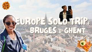 Ghent & Bruges Travel Vlog: Exploring Belgium’s Traditional Cities in 1 Day | Castles and Canals