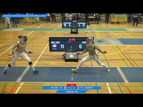 Sint Niklaas World Cup 2023 SWS - L16 - Sara Balzer FRA v Caroline Queroli FRA