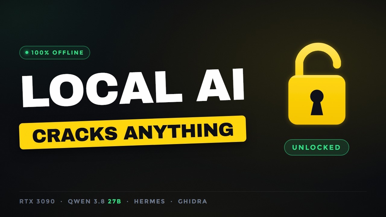Local reverse-engineering agent on a single GPU