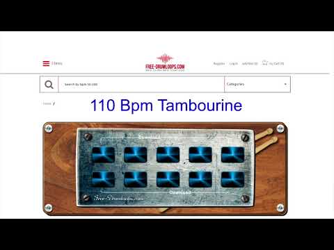 110 bpm tambourine