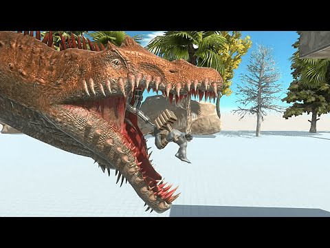 Spinosaurus Eats Feeds With a Harpoon - Animal Revolt Battle Simulator