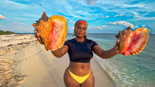 CONCH SEASON IN JAMAICA - Camping & Outdoor Cooking
