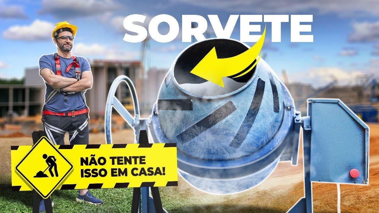 SORVETE na BETONEIRA? Nós testamos!