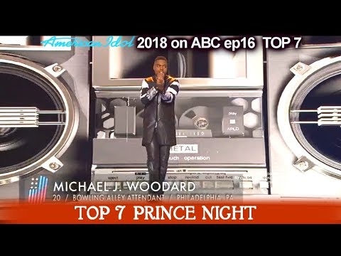 Michael J. Woodard sings “I Would Die 4 U” HE CAN DANCE TOO Prince Night  American Idol 2018 Top 7