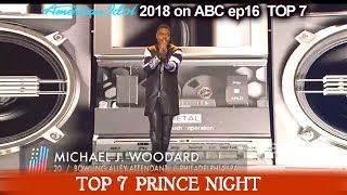 Michael J. Woodard sings “I Would Die 4 U” HE CAN DANCE TOO Prince Night  American Idol 2018 Top 7