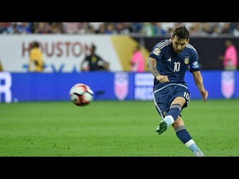 The little boy from Rosario,Argentina ●2014 World Cup vs Germany freekick 1080 with commentary