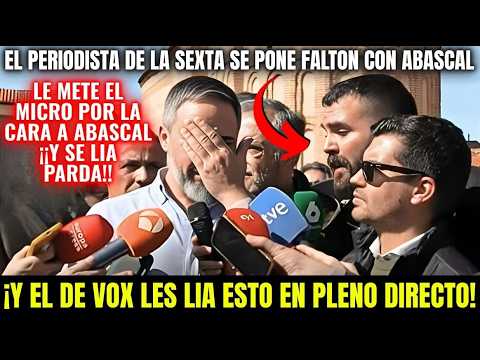 😂A FLAWLESS MOMENT: La Sexta tries to MAKE FUN of Abascal and it ends SO BADLY that they will NEV...