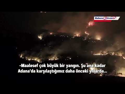 Adana Büyükşehir Belediyesi ekipleri Kozan, Aladağ ve İmamoğlu’ndaki yangınlara karşı sahadaydı