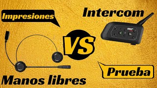 INTERCOMUNICADOR VS MANOS LIBRES para moto ¿Qué es mejor?