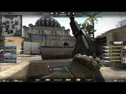 Assembly Winter 2017 || Outlaws vs Dizlown || map 1 de_dust2