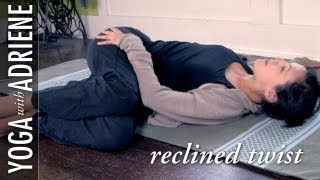 Reclined Twist Yoga Pose - Yoga With Adriene