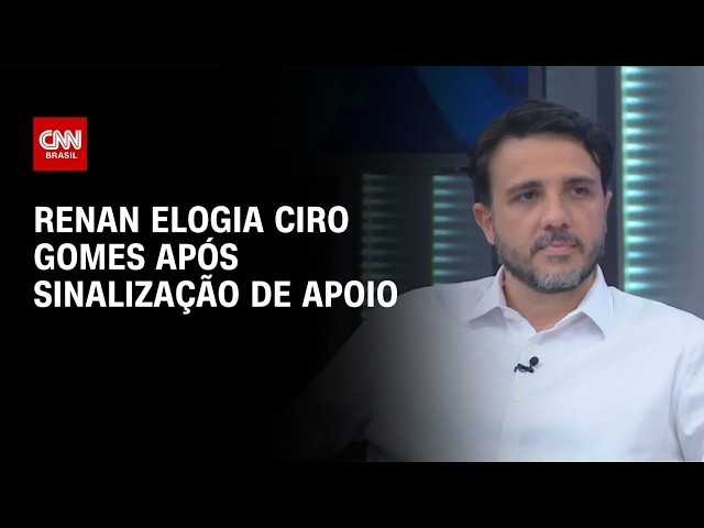 Renan Santos elogia Ciro Gomes e diz que eventual apoio é uma "notícia boa" | CNN 360°