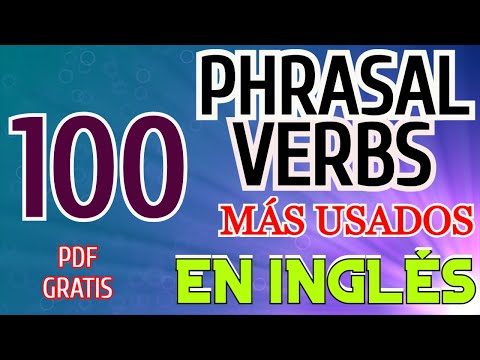100 verbos frasales más usados en Inglés (PDF gratis)