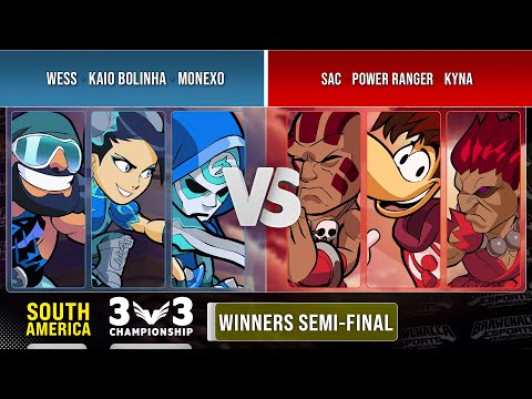 [PT/BR] Wess, kaio bolinha & Monexo VS SAC, Power Ranger & Kyna - Winners Semi-Final - 3v3 Champion