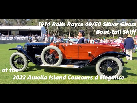 1914 Rolls Royce Silver Ghost Boat Tail Skiff by Schebera & Schapiro 2022 Amelia Island Concours