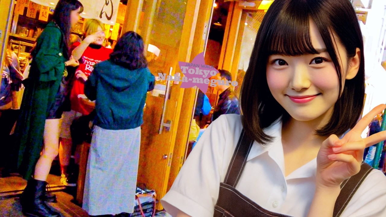 Nakameguro, Tokyo 👍 Come have a drink 💖 4K Nonstop 1 hour