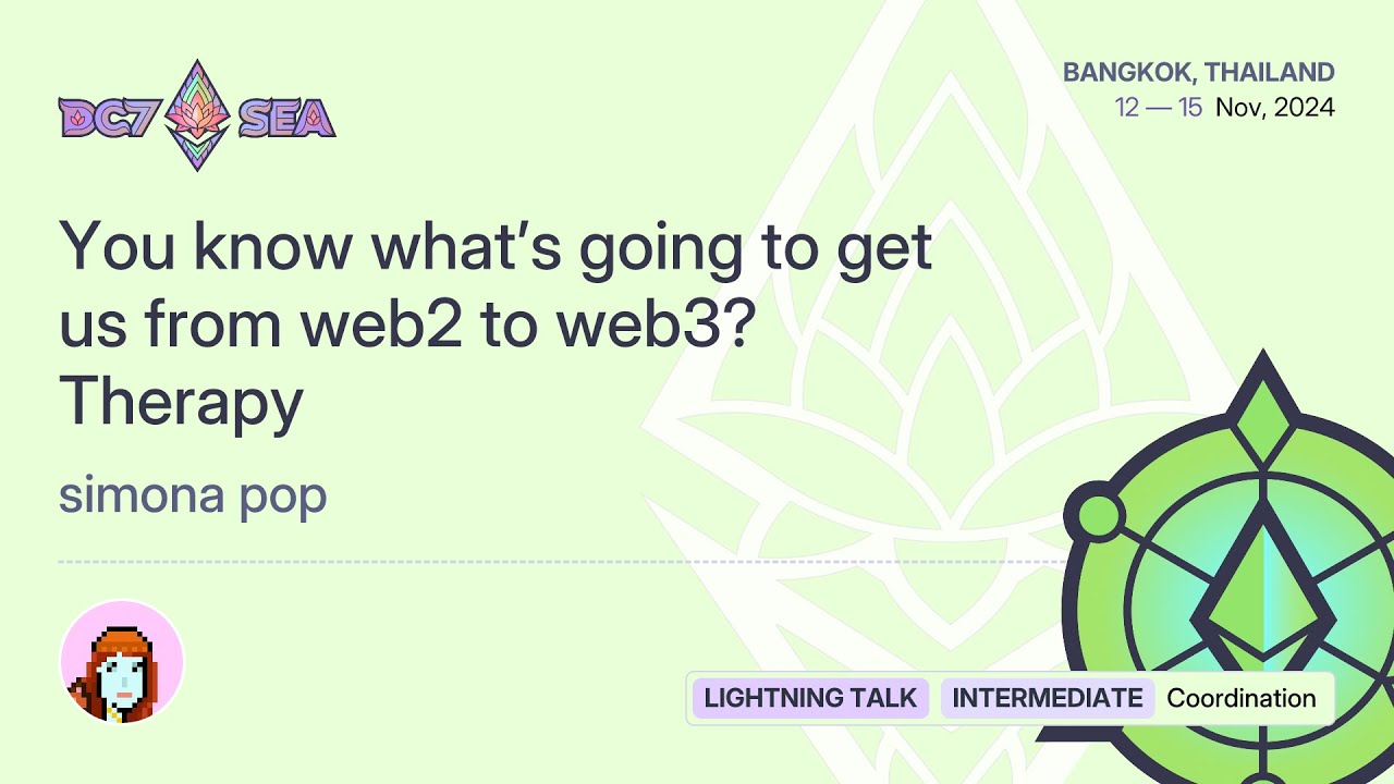 You know what’s going to get us from web2 to web3? Therapy preview