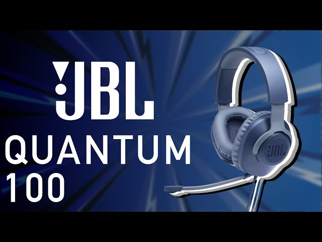 Vídeo relacionado con JBL Quantum 100M2 cascos circumaurales para gaming, JBL QuantumSOUND Signature, cable de audio de 3.5 mm, compatibles con múltiples plataformas, micrófono desmontable, función de silencio, negro