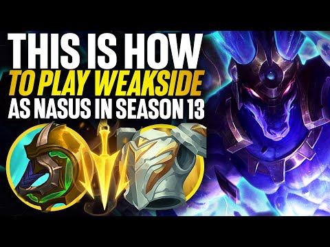 How to play Weakside as Nasus In Season 13! Rank 1 Nasus | Carnarius | League of Legends