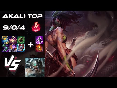 TOP Akali vs Tryndamere - NA Challenger Patch 25.S1.8