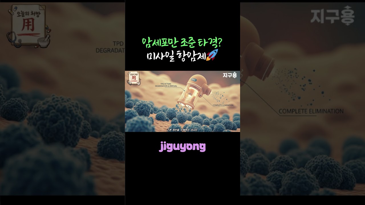 암세포만 조준 타격? 미사일 항암제🚀