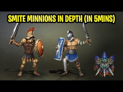 SMITE MINNIONS EXPLAINED IN DEPTH (Health, dmg to strectures, gold, wave spawn times ...)