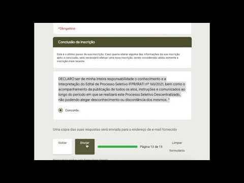 Tutorial - Inscrição Processo Seletivo Ensino Médio 2021/2022