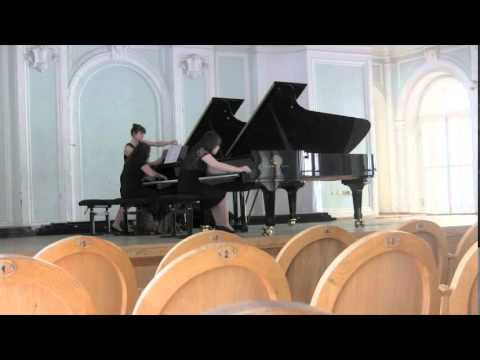 M. Ravel Piano concerto for left hand and orchestra  Anastasia Grishutina & Elisaveta Miller