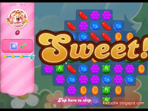 Candy Crush Saga Level 621 (3 stars, NO boosters)