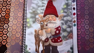 Part 3 🎄 Cozy Christmas Coloring Livestream | Gnome & Reindeer | Quiet Creative Time