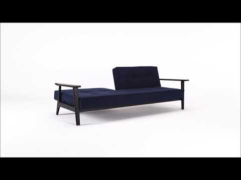 Innovation Living Splitback Frej Black Modern Sleeper Sofa Available @ Z Furniture Virginia