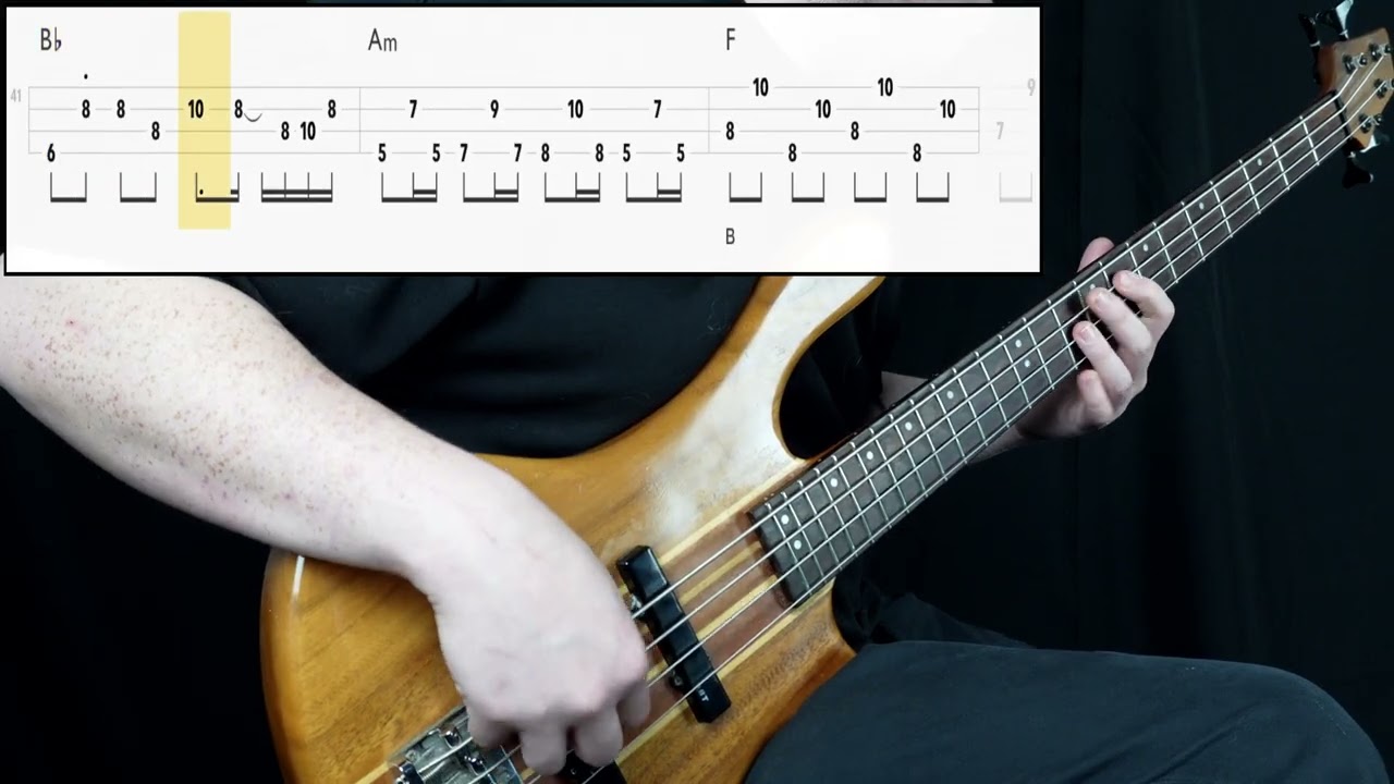 Sonic The Hedgehog 2 - Emerald Hill Zone (Bass Only) (Play Along Tabs In Video)